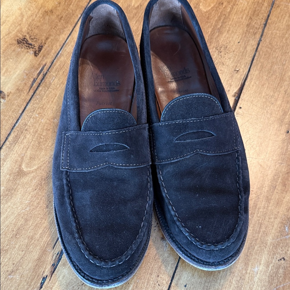 Allen Edmonds Patriot brown Suede Slip-Ons